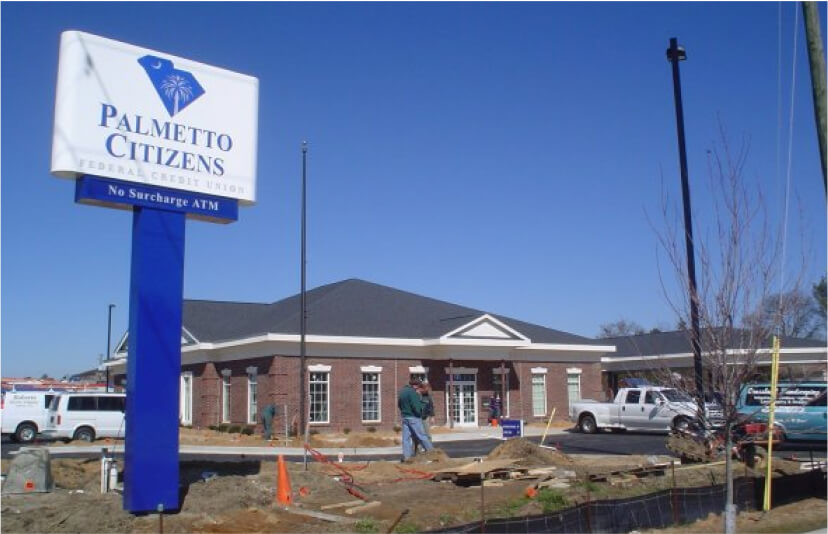 A newly constructed Palmetto Citizens building.